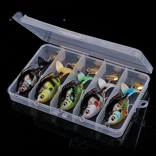5 piece Spinning Tail Fishing Lure Set - C.S.D. Fishing Company