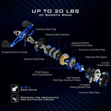 Load image into Gallery viewer, Piscifun® Chaos XS Round Baitcasting Reel Saltwater Fishing Reel - C.S.D. Fishing Company