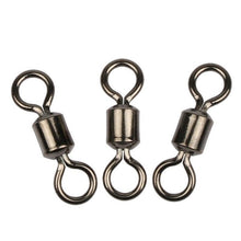 Load image into Gallery viewer, 100pcs Fishing Connector Fishing Barrel Bearing Rolling Swivel - C.S.D. Fishing Company
