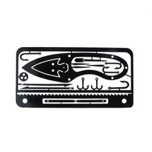 Load image into Gallery viewer, Multifunctional Fishing Card &amp; Field Survival Tool Card - C.S.D. Fishing Company
